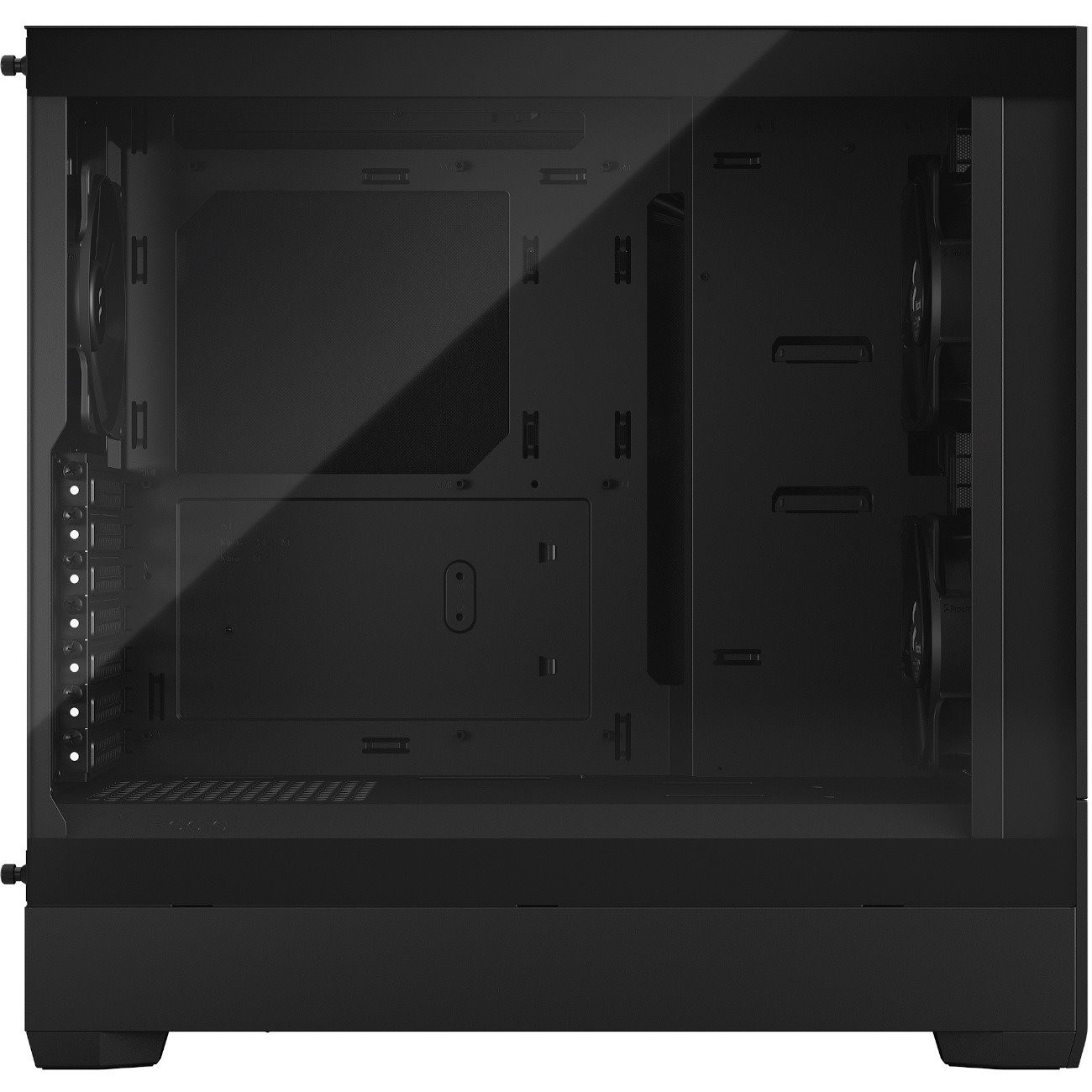 Fractal Design Pop Silent Computer Case - Mini ITX, Mini ATX, ATX Motherboard Supported - Tower - Steel, Tempered Glass - Black