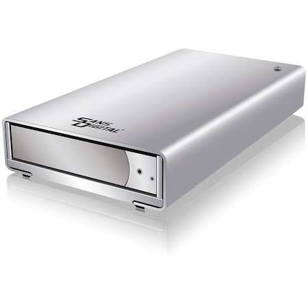 Sans Digital MobileSTOR MS1CT+ Drive Enclosure - FireWire/i.LINK 800, eSATA, USB 3.0 Host Interface External - Silver