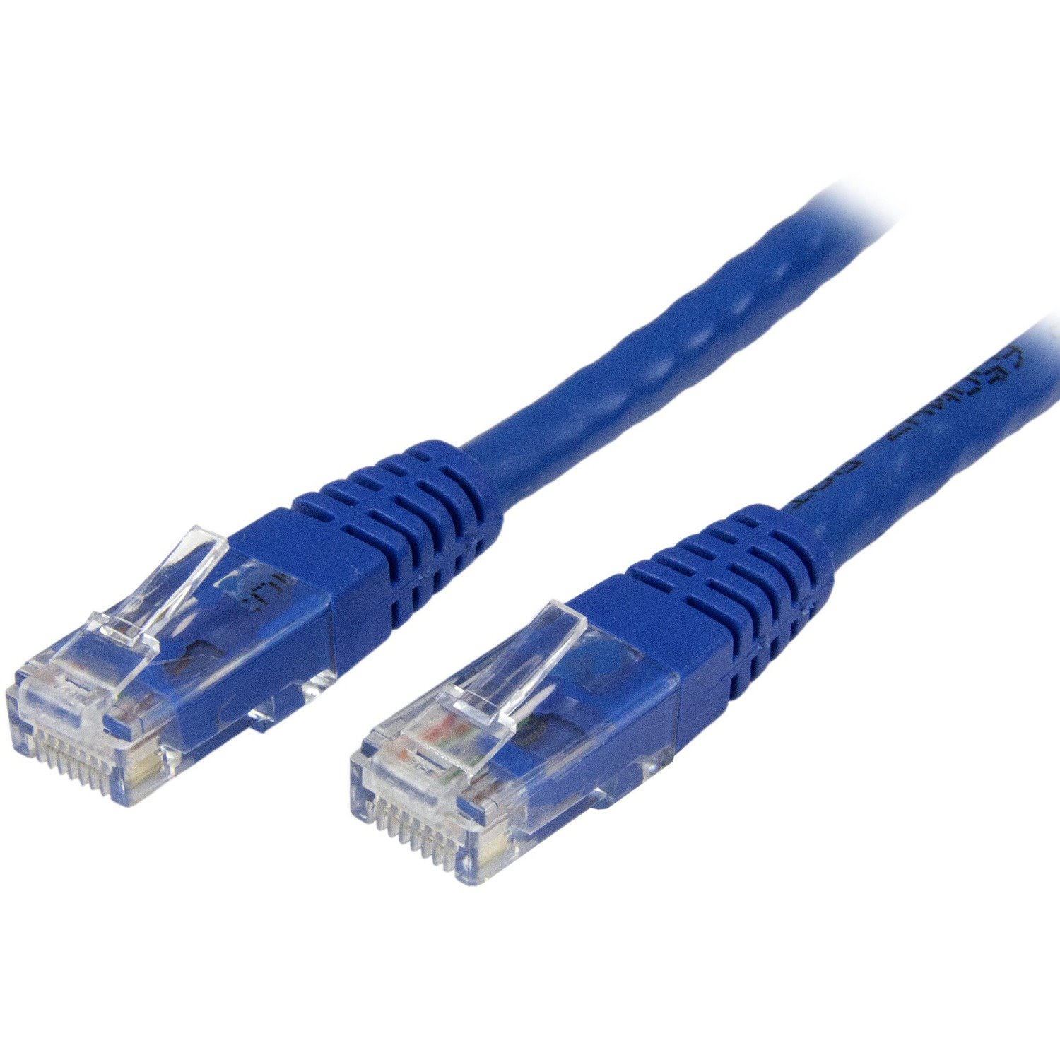 StarTech.com 2ft CAT6 Ethernet Cable - Blue Molded Gigabit - 100W PoE UTP 650MHz - Category 6 Patch Cord UL Certified Wiring/TIA