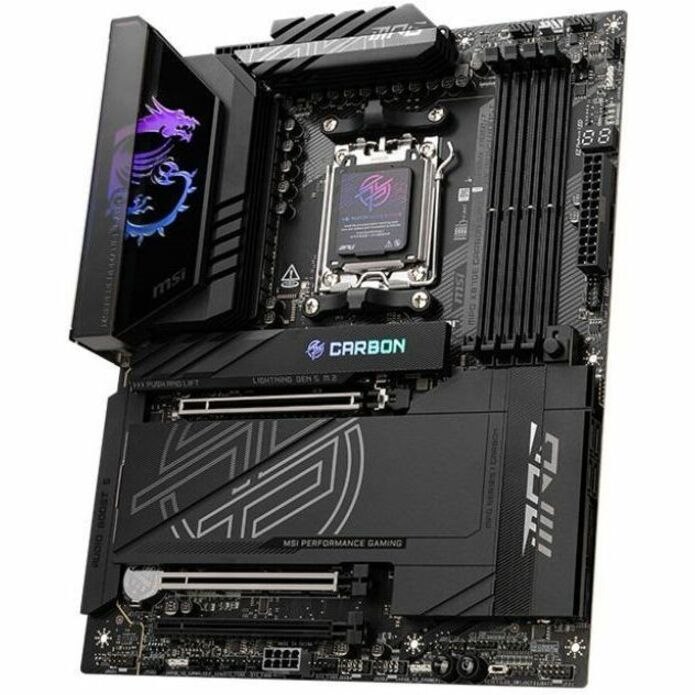 MSI MPG X870E CARBON WIFI Gaming Desktop Motherboard - AMD X870E Chipset - Socket AM5 - ATX