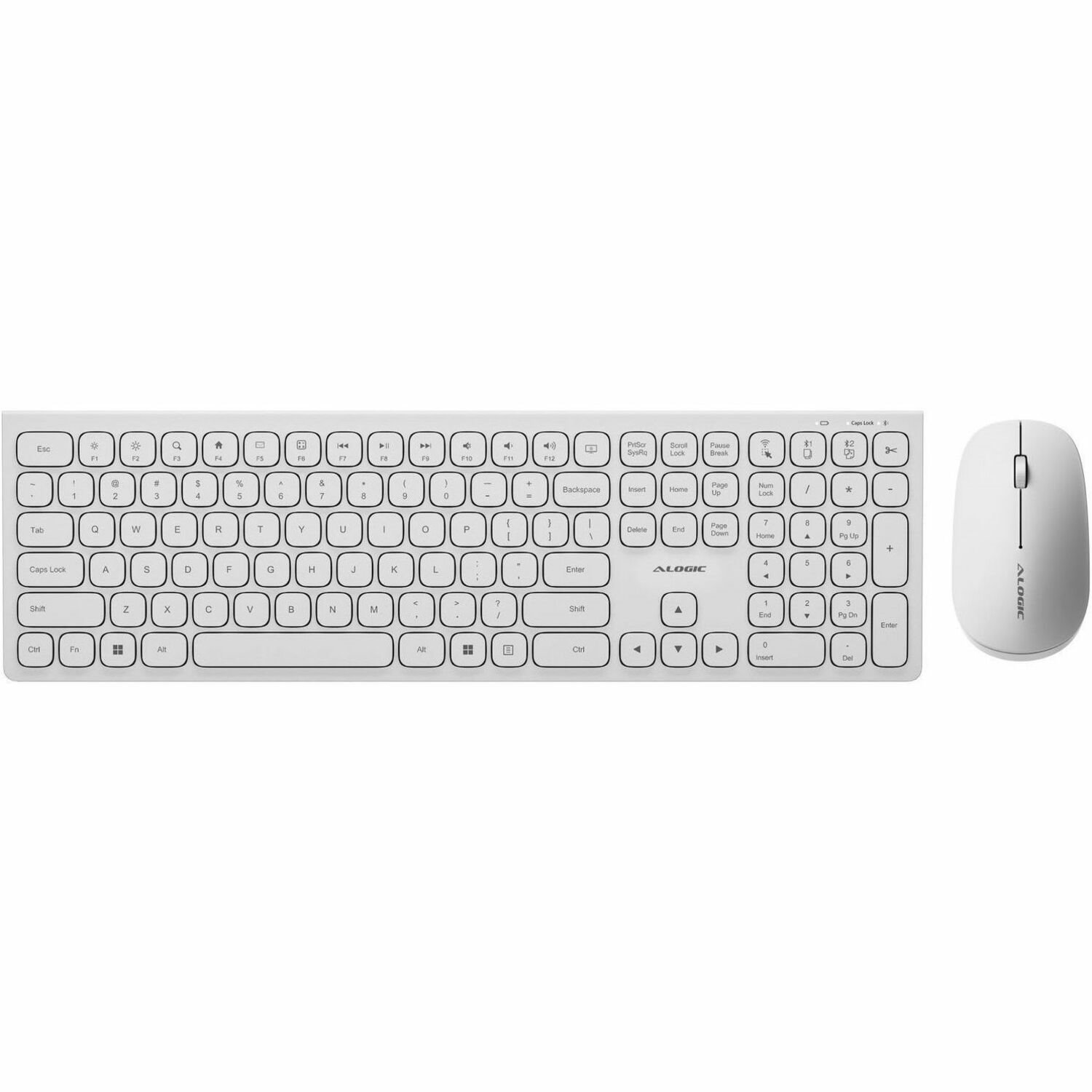 Alogic USB-C Rechargeable Wireless Mouse and Keyboard for Windows