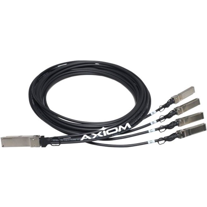 Axiom 40GBASE-CR4 QSFP+ to 4 10GBASE-CU SFP+ Passive DAC Dell Compatible 3m