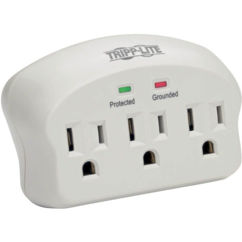 Eaton Tripp Lite Series Protect It! 3-Outlet Surge Protector, Direct Plug-In, 660 Joules, 2 Diagnostic LEDs