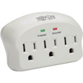 Eaton Tripp Lite Series Protect It! 3-Outlet Surge Protector, Direct Plug-In, 660 Joules, 2 Diagnostic LEDs