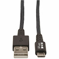 Eaton Tripp Lite Series Heavy-Duty USB 2.0 USB-A to Micro-B Cable - M/M, UHMWPE and Aramid Fibers, Gray, 3 ft. (0.91 m)