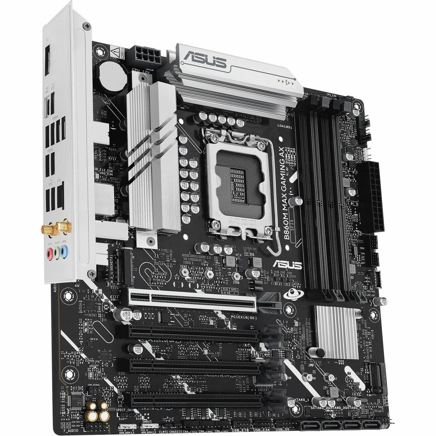 Asus Prime B860M MAX GAMING AX Gaming Desktop Motherboard - Intel B860 Chipset - Socket LGA-1851 - Micro ATX