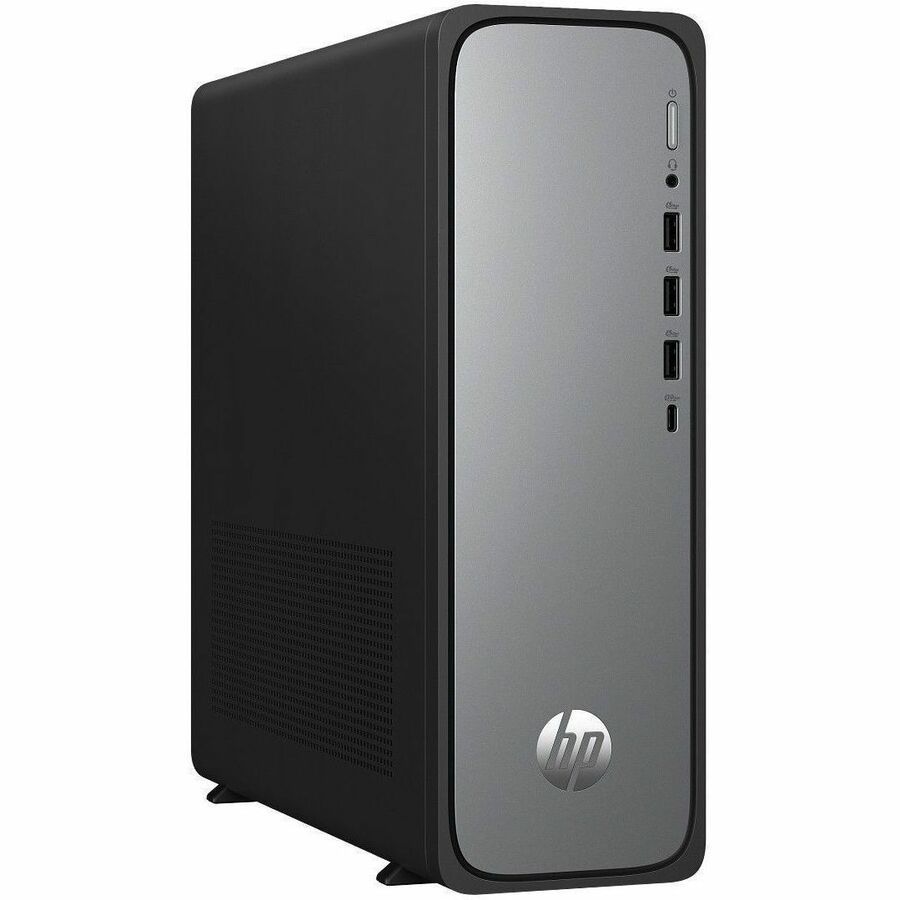 HP OmniDesk S03-0011nb Desktop - Intel Core i5 14e Gen i5-14400 - 16 GB - 512 GB SSD - Toren - Zilver, Jack zwart