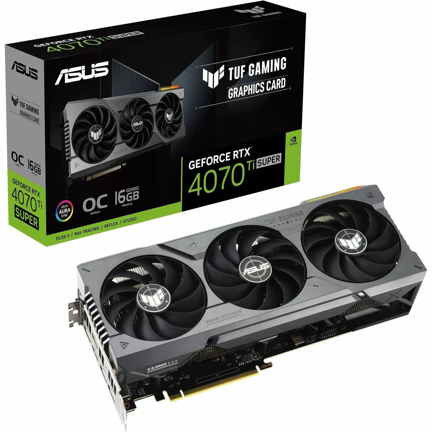 TUF NVIDIA GeForce RTX 4070 Ti SUPER Graphic Card - 16 GB GDDR6X