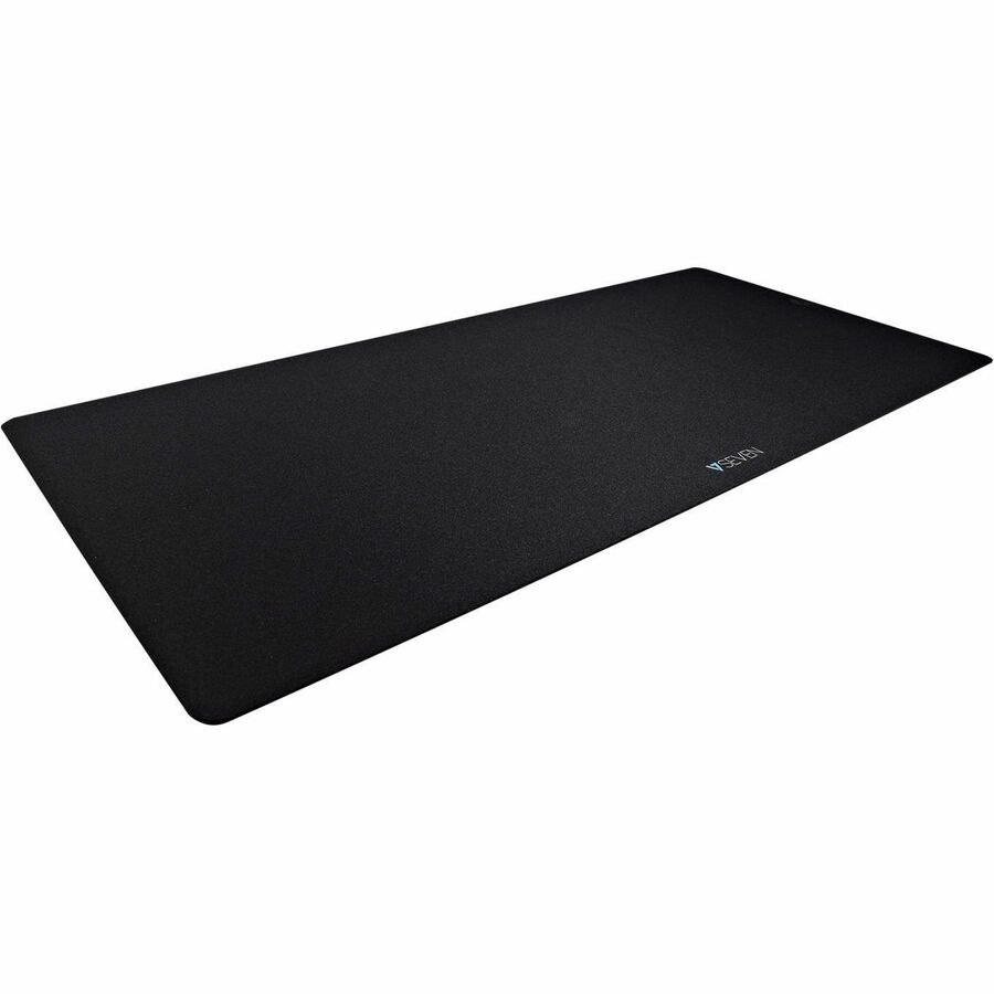 V7 MP04BLK XL Antimicrobial Desk Mat Mouse Pad - Black - 35.43" x 16.54" x 0.12" Dimension - Neoprene - Rubber - Extra Large - Mouse - Keyboard - Anti-Skid - Smooth Surface - Easy to Clean - Desktop