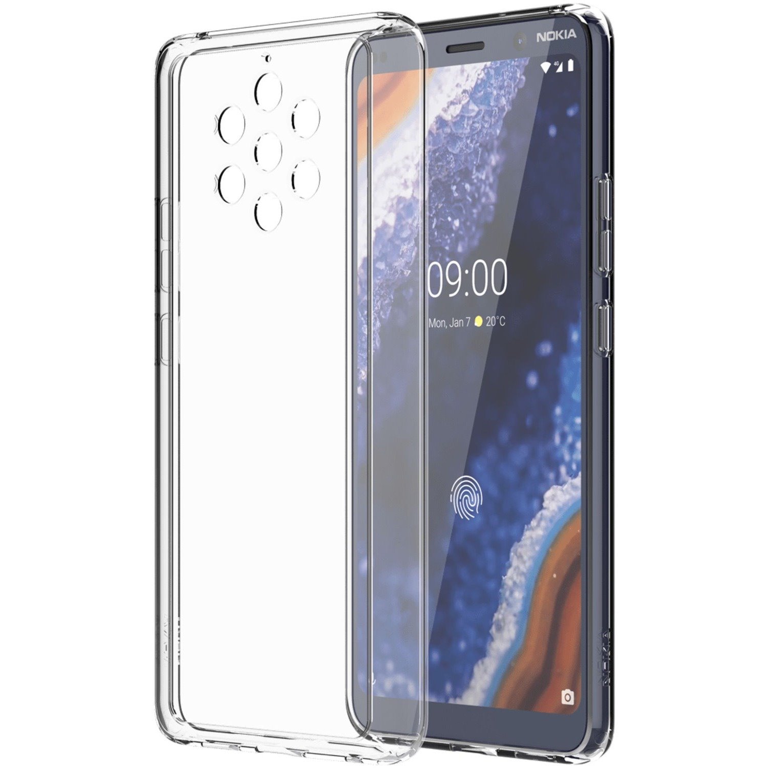 Nokia Premium Case for Nokia 9 Smartphone - Transparent