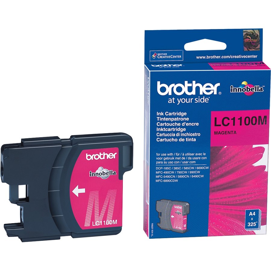 Brother LC-1100M Original Inkjet Ink Cartridge - Magenta - 1 Pack