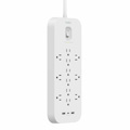 Belkin 12-Outlet Surge Protector Power Strip w/ 12 AC Outlets, 1 USB-C Port, & 2 USB-A Ports, 6ft Cable, Overload and Overvoltage Protection, and On/Off Power Switch - 4,000 Joules of Protection