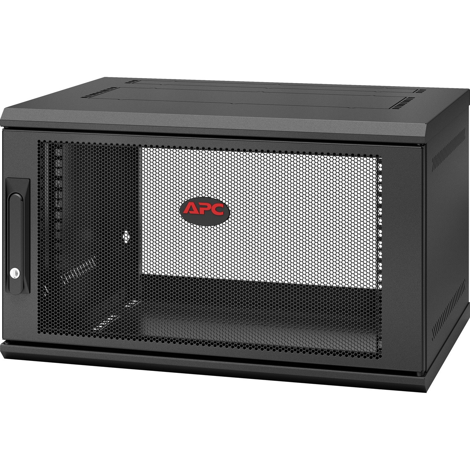APC NetShelter 6U Wallmount Rack Enclosure Cabinet Single Hinged Switch Depth