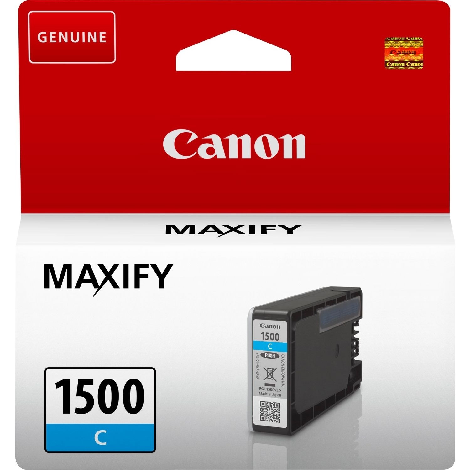 Canon 1500C Original High Yield Inkjet Ink Cartridge - Cyan - 1 Pack