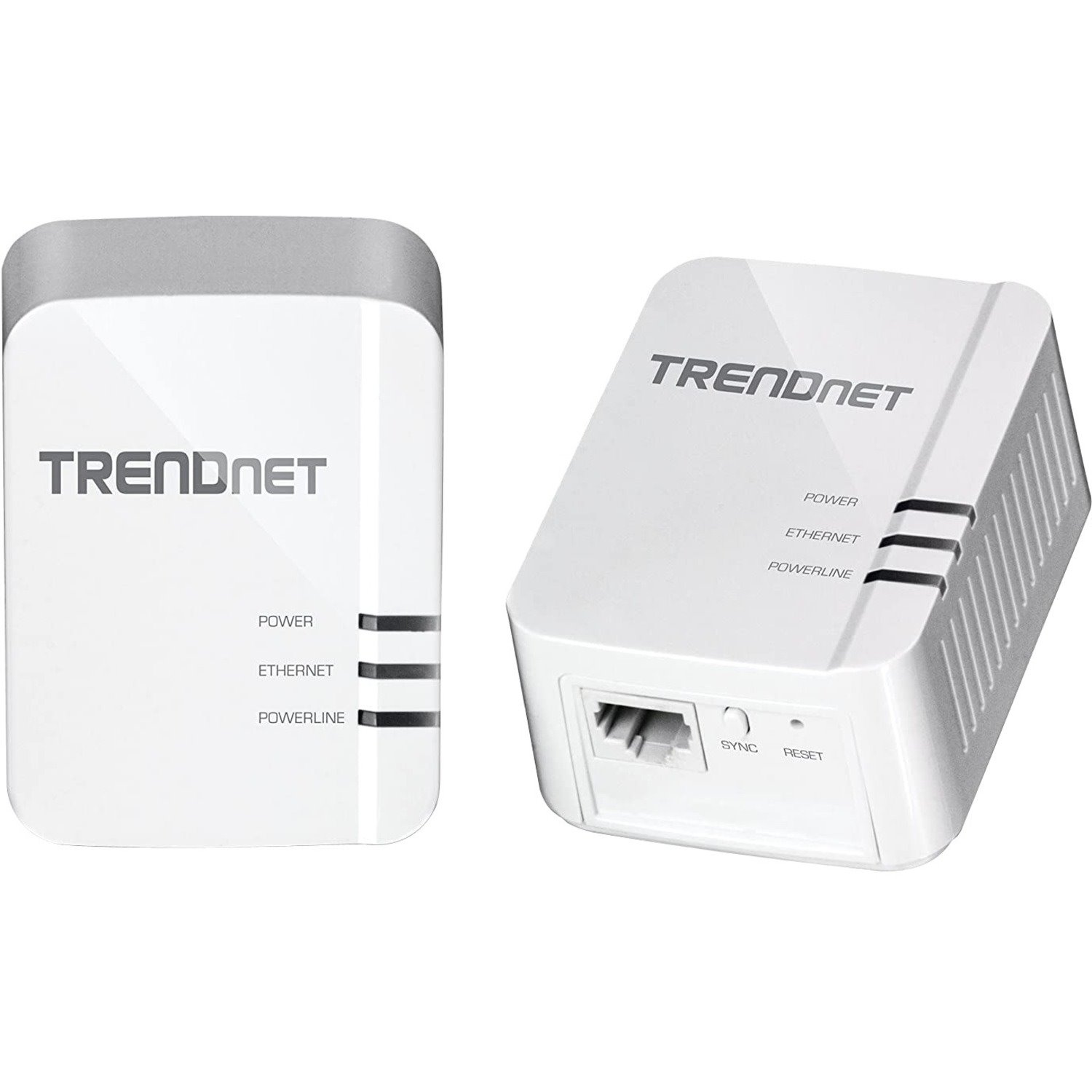 TRENDnet Powerline 1300 AV2 Adapter Kit, Includes 2 x TPL-422E Powerline Ethernet Adapters, IEEE 1905.1 & IEEE 1901, Gigabit Port, Range Up To 300m (984 ft), Simple Installation, White, TPL-422E2K