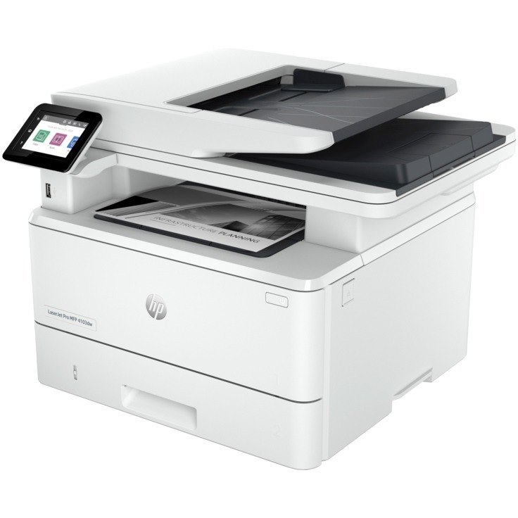 HP LaserJet Pro 4103dw Wireless Laser Multifunction Printer - Monochrome