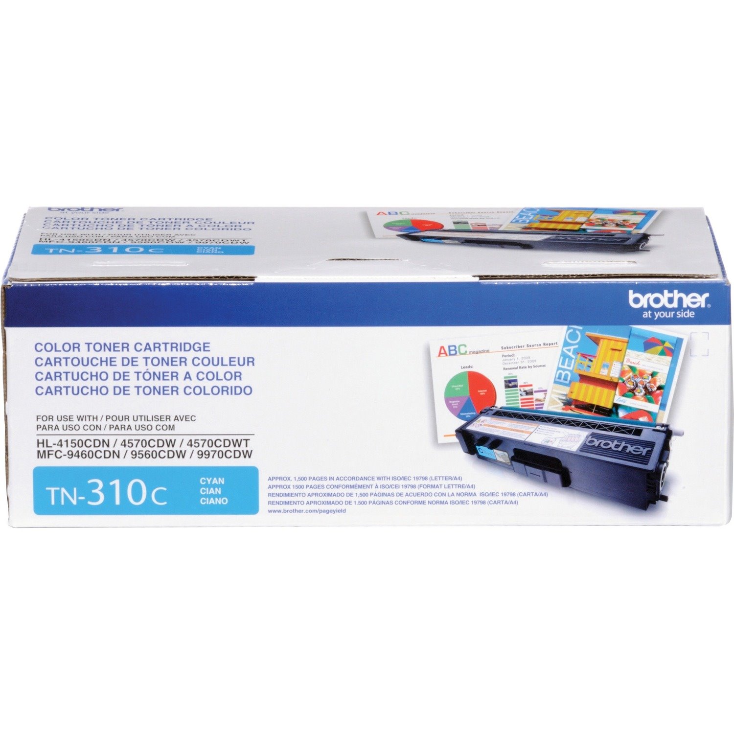 Brother Genuine TN310C Cyan Toner Cartridge