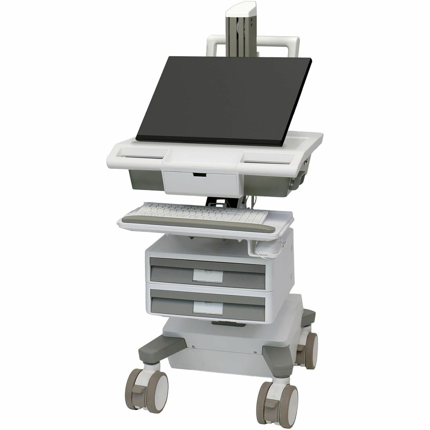 Ergotron Mosaic™ LCD Cart with Flex Arm, Tier 2 Std 1x1