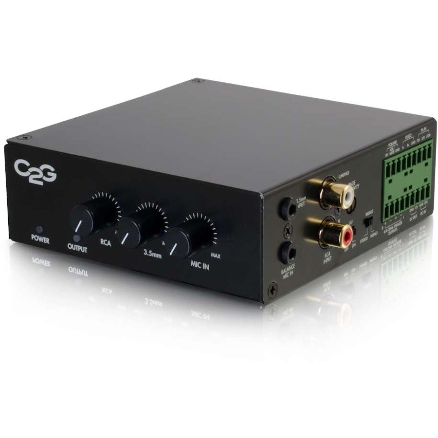 C2G 50W Audio Amplifier - Plenum Rated - 8 Ohm