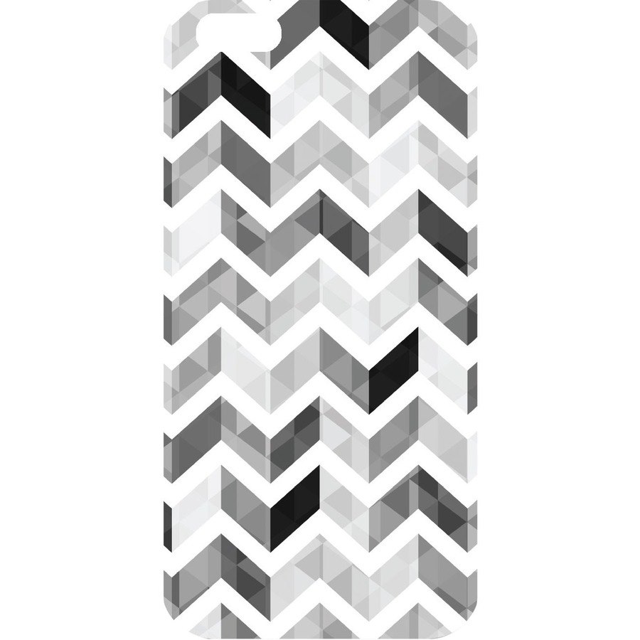 OTM iPhone 6 White Glossy Case Ziggy Collection, Grey