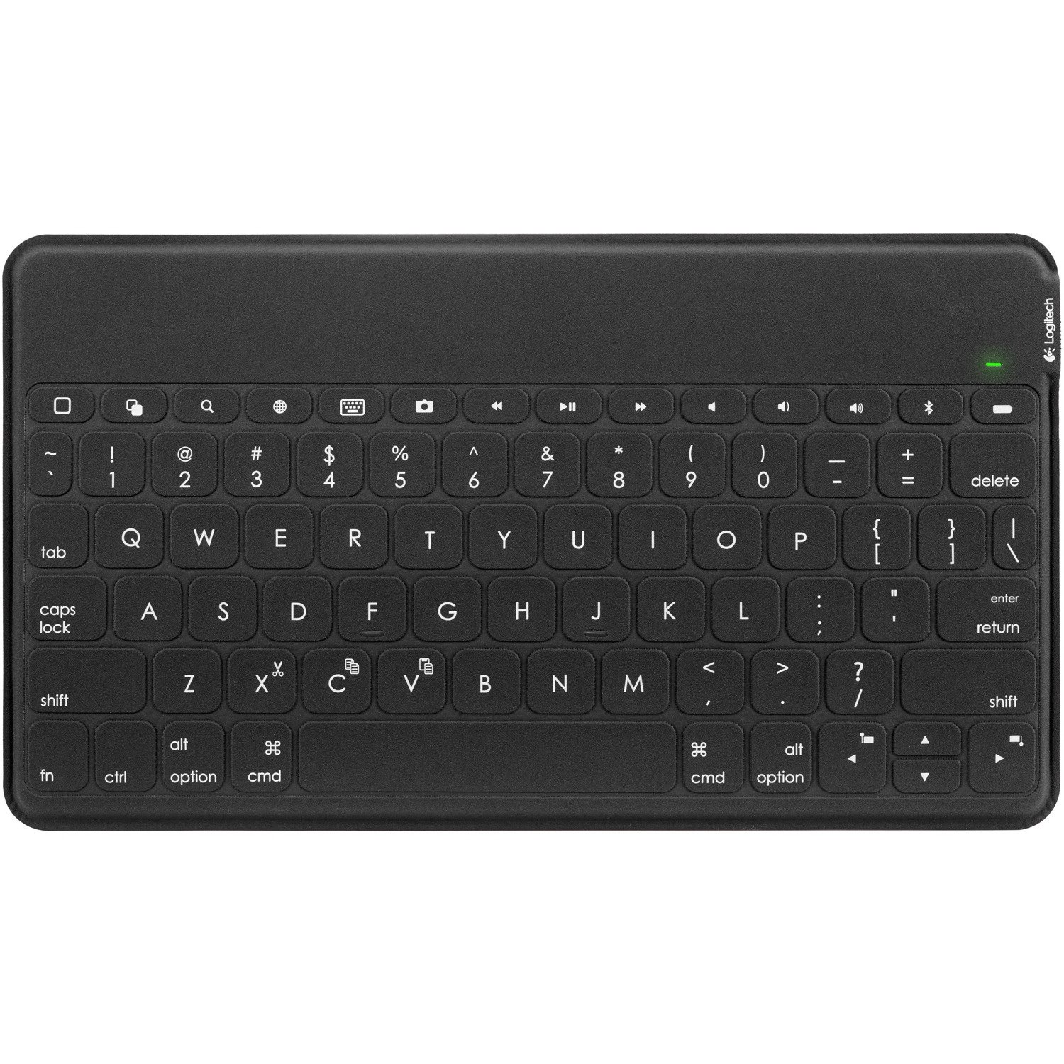 Logitech Keys-To-Go Keyboard - Wireless Connectivity - Italian - QWERTY Layout - Black