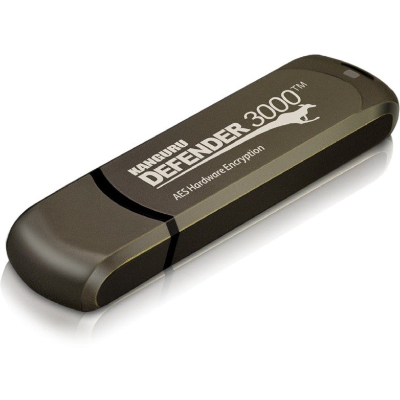 Kanguru Solutions Kanguru Encrypted Defender 3000 16GB Usb 3.2 Gen 1 Brun