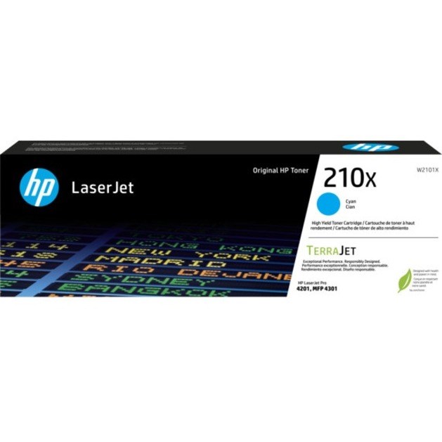 HP 210X Original High Yield Laser Toner Cartridge - Cyan - 1 Each