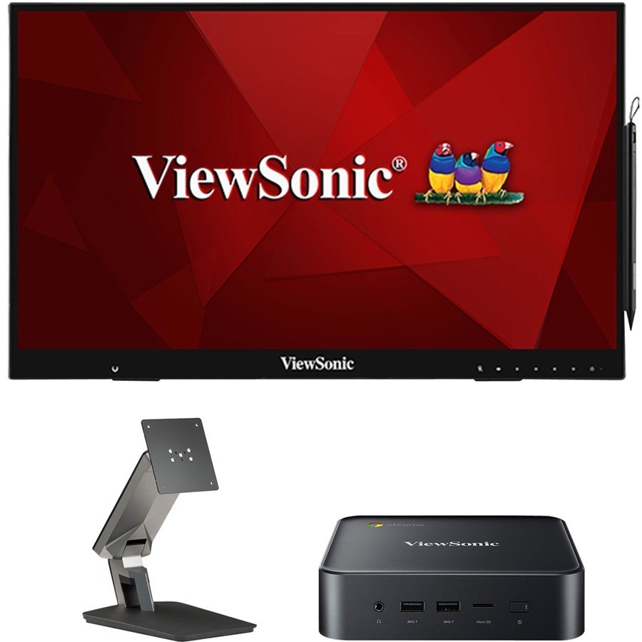 ViewSonic ID2456-C21080p Interactive Pen Display and Chromebox Bundle - 350 cd/m2 - 24"