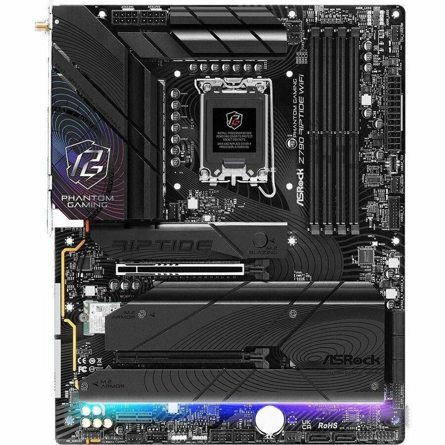 ASRock Z790 RIPTIDE WIFI Gaming Desktop Motherboard - Intel Z790 Chipset - Socket LGA-1700 - ATX