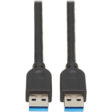 Eaton Tripp Lite Series USB 3.0 SuperSpeed A to A Cable for USB 3.0 All-in-One Keystone/Panel Mount Couplers (M/M), Black,15 ft. (4.6 m)