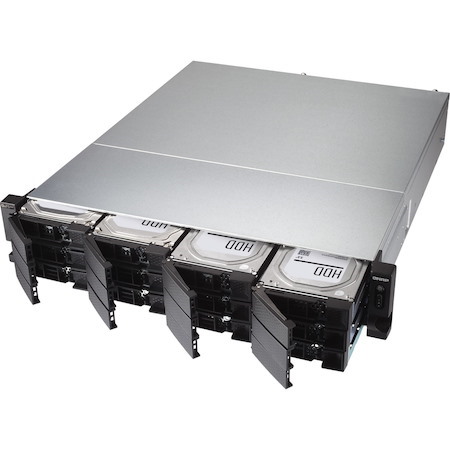 QNAP TS-H1886XU-RP-R2-D1622-32G 18 x Total Bays SAN/NAS Storage System - 5 GB Flash Memory Capacity Xeon D-1622 Quad-core (4 Core) 2.60 GHz - 32 GB RAM - DDR4 SDRAM - 2U Rack-mountable