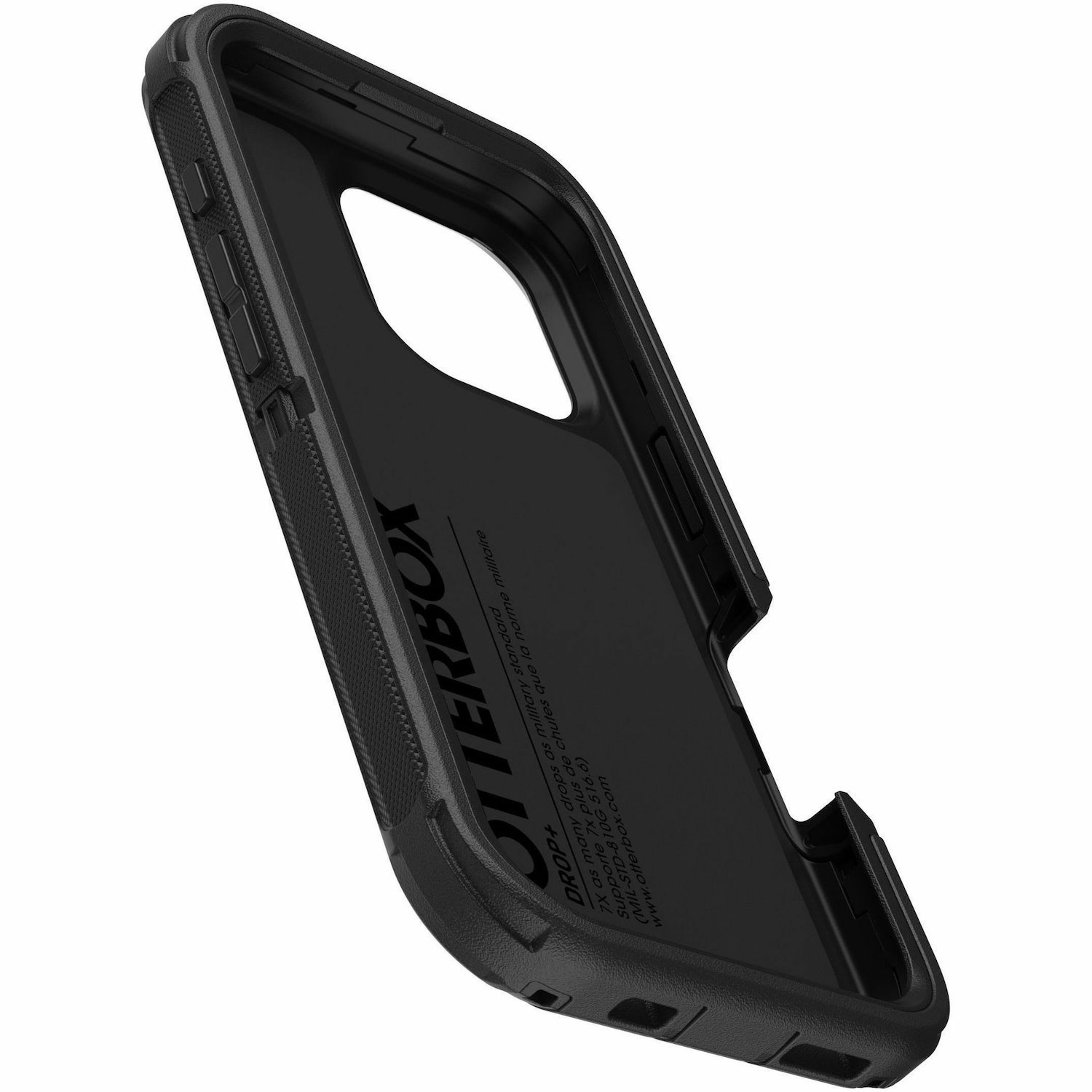 OtterBox Defender Case for Apple iPhone 16 Pro Smartphone - Textured - Black - Retail - 1