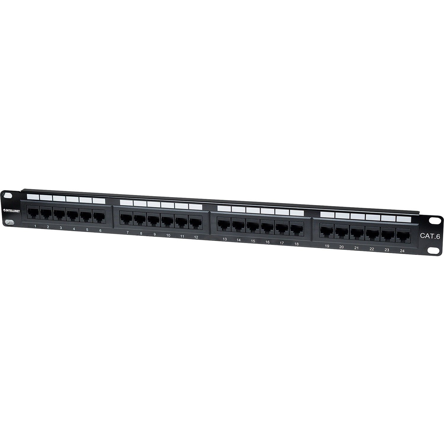 Intellinet Network Solutions 24-Port Rackmount Cat6 UTP 110/Krone Patch Panel, 1U