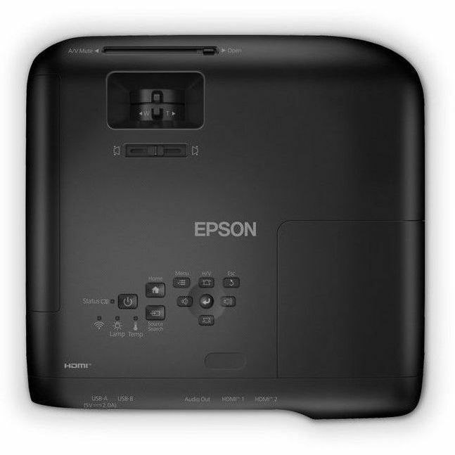 Epson PowerLite 1290 3LCD Projector - 16:10 - Ceiling Mountable - Black