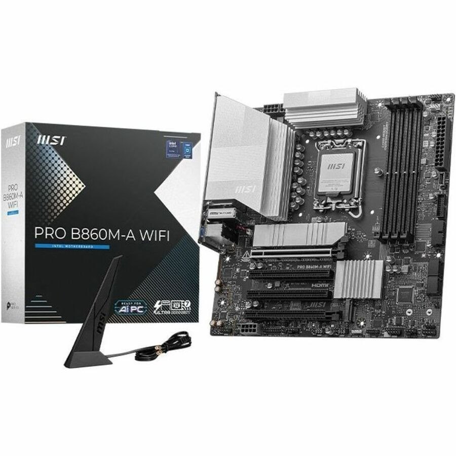 MSI B860M-A WIFI Gaming Desktop Motherboard - Intel B860 Chipset - Socket LGA-1851 - Micro ATX