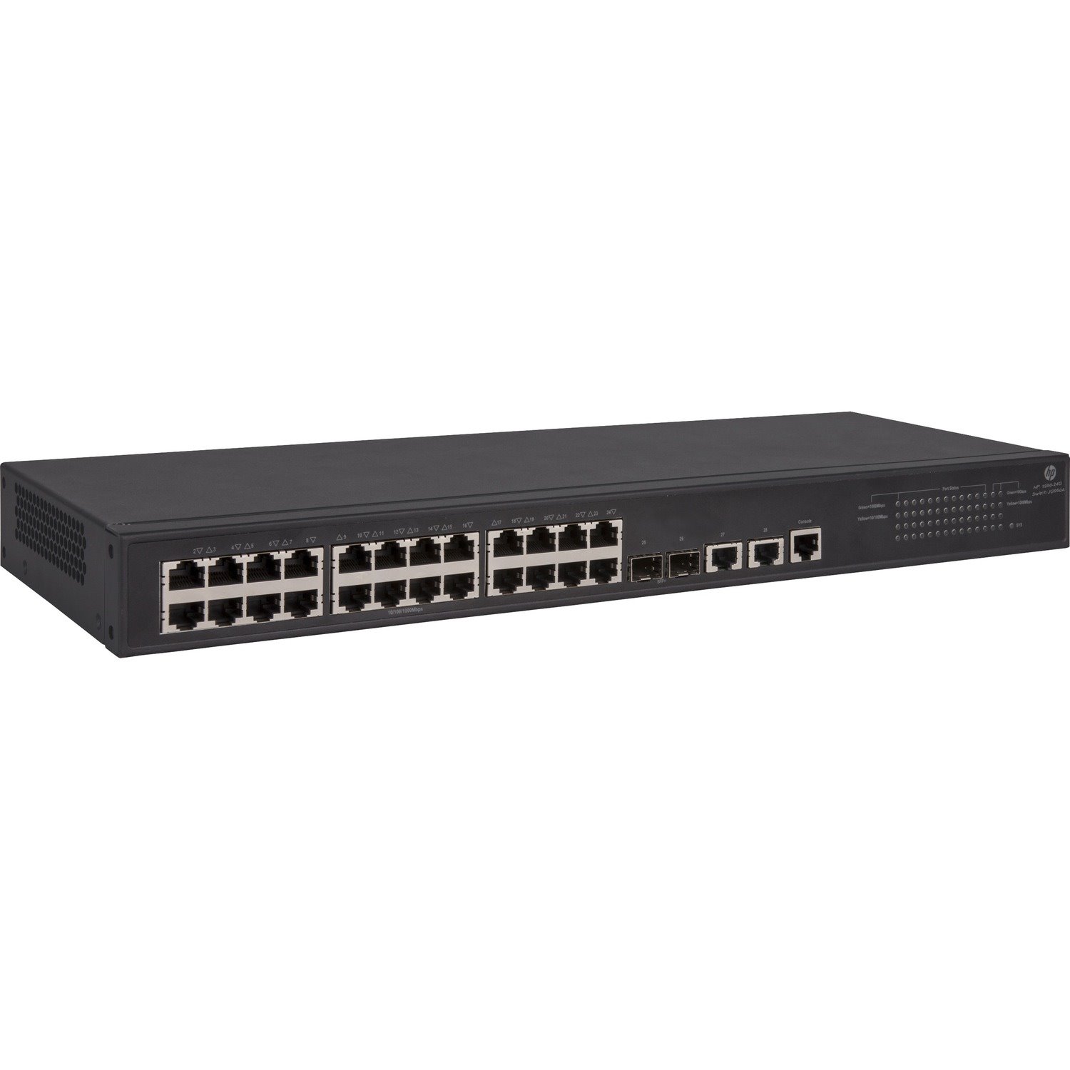 HPE 1950 1950-24G-2SFP+-2XGT 26 Ports Manageable Ethernet Switch - Gigabit Ethernet, 10 Gigabit Ethernet - 10/100/1000Base-T, 10GBase-T, 10GBase-X