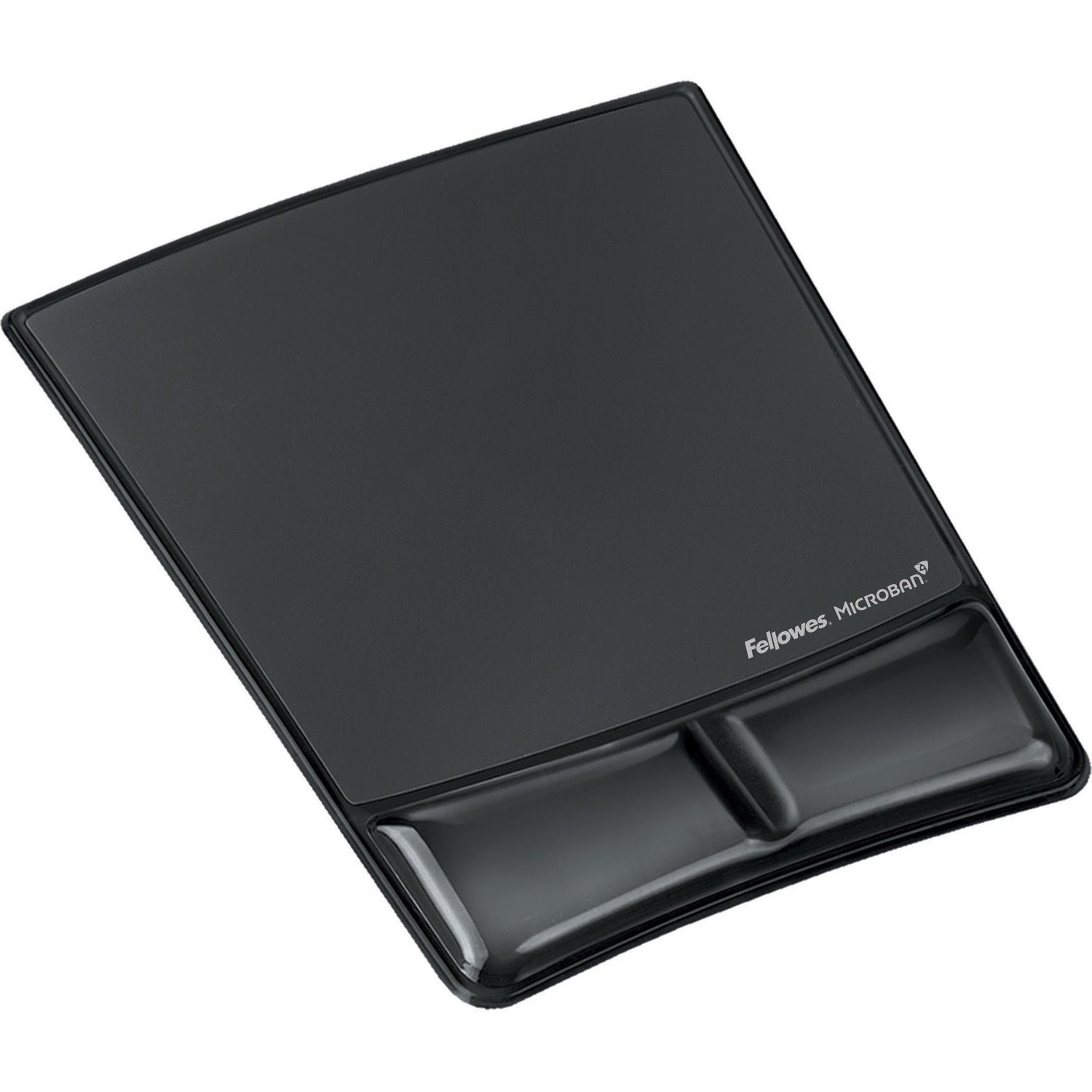 Fellowes&reg; MICROBAN&reg; Gel Mouse Pad Wrist Support - Black (9182301)