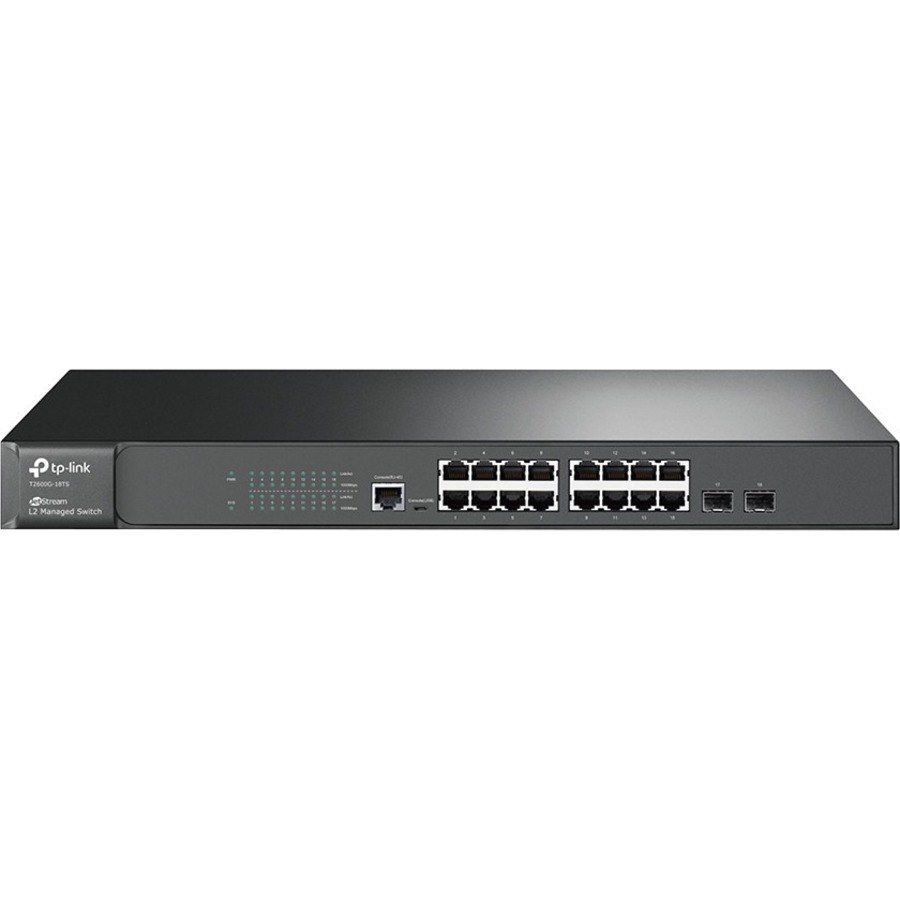 TP-Link JetStream 16-Port Gigabit L2 Managed Switch with 2 SFP Slots