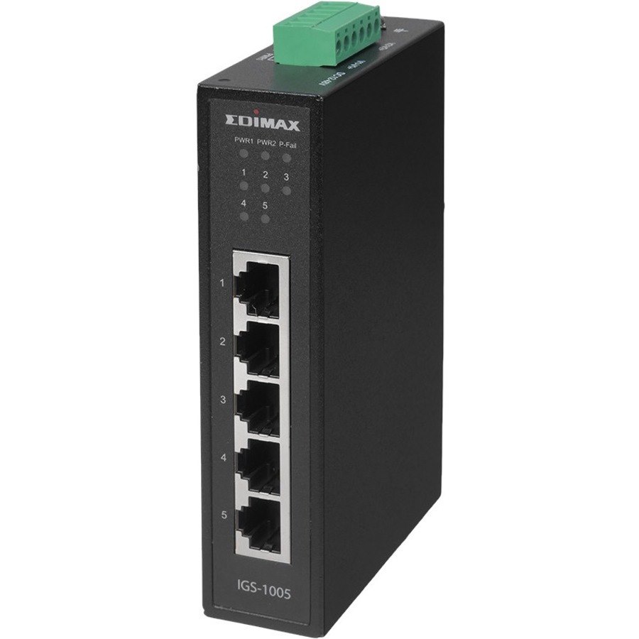 Edimax Industrial 5-Port Gigabit Din-Rail Switch