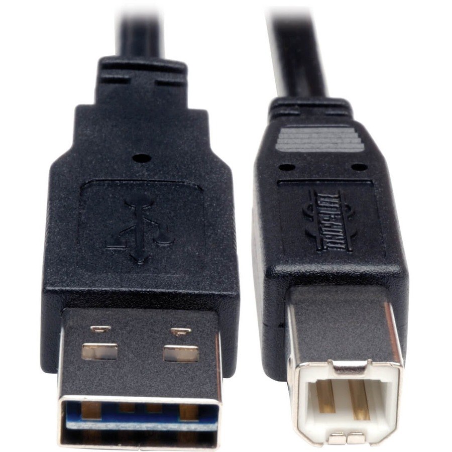 Eaton Tripp Lite Series Universal Reversible USB 2.0 Cable (Reversible A to B M/M), 1 ft. (0.31 m)