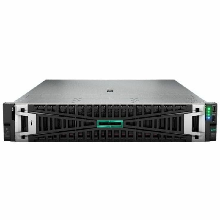 HPE ProLiant DL385 G11 2U Rack Server - 1 x AMD EPYC 9115 2.60 GHz - 64 GB RAM - 960 GB SSD - (2 x 480GB) SSD Configuration - Serial ATA/600, 12Gb/s SAS Controller
