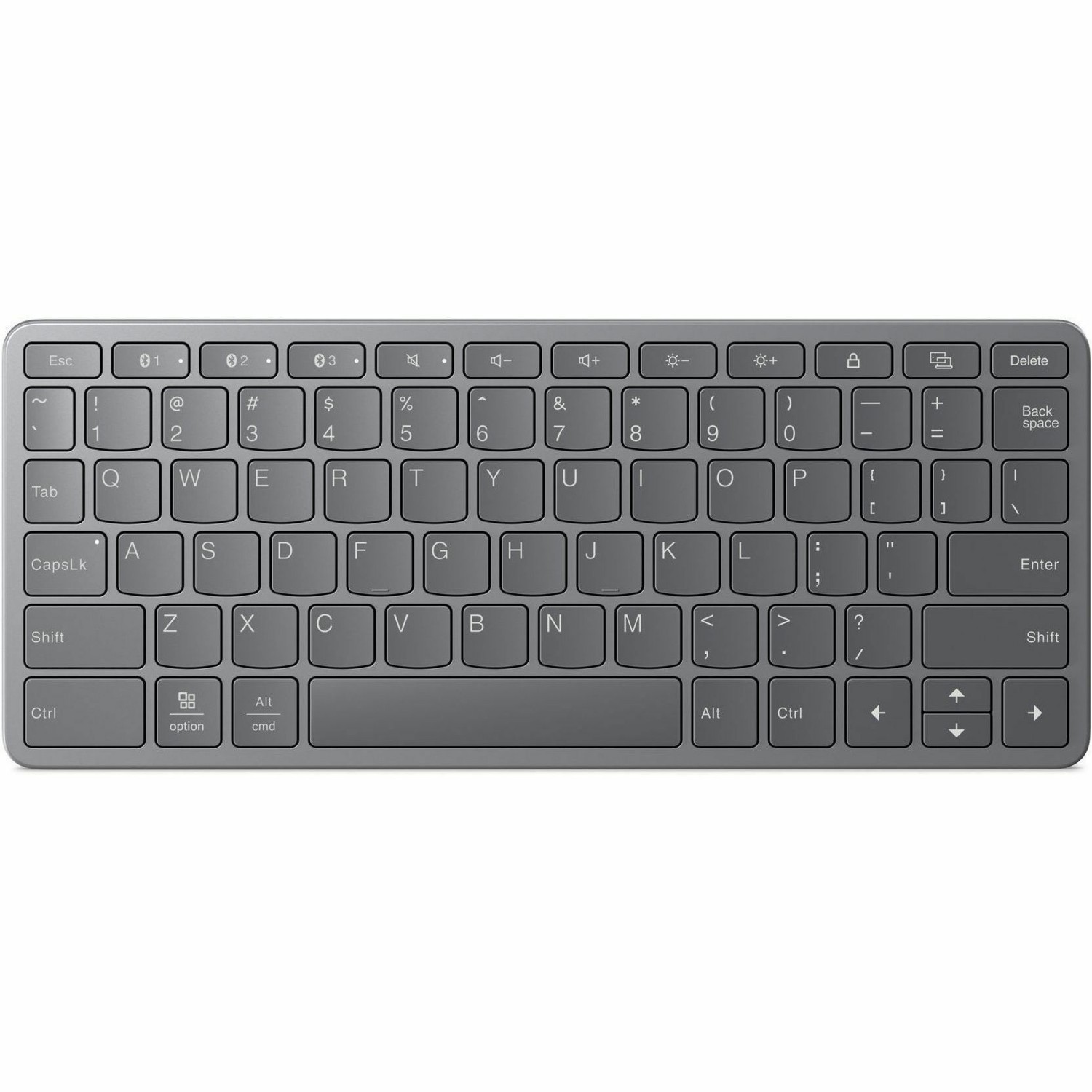 Lenovo Multi-Device Wireless Keyboard - (ZG38C05811), Connect Upto 3 devices,Convenient And Comfort typing,Flexible Connectivity, 1 Year Warranty