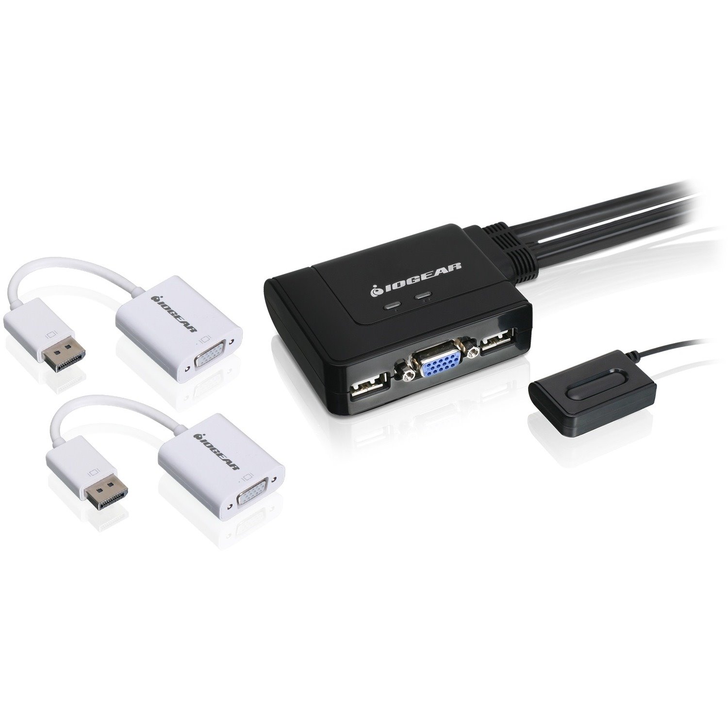 IOGEAR 2-Port VGA and DisplayPort KVM Switch Kit