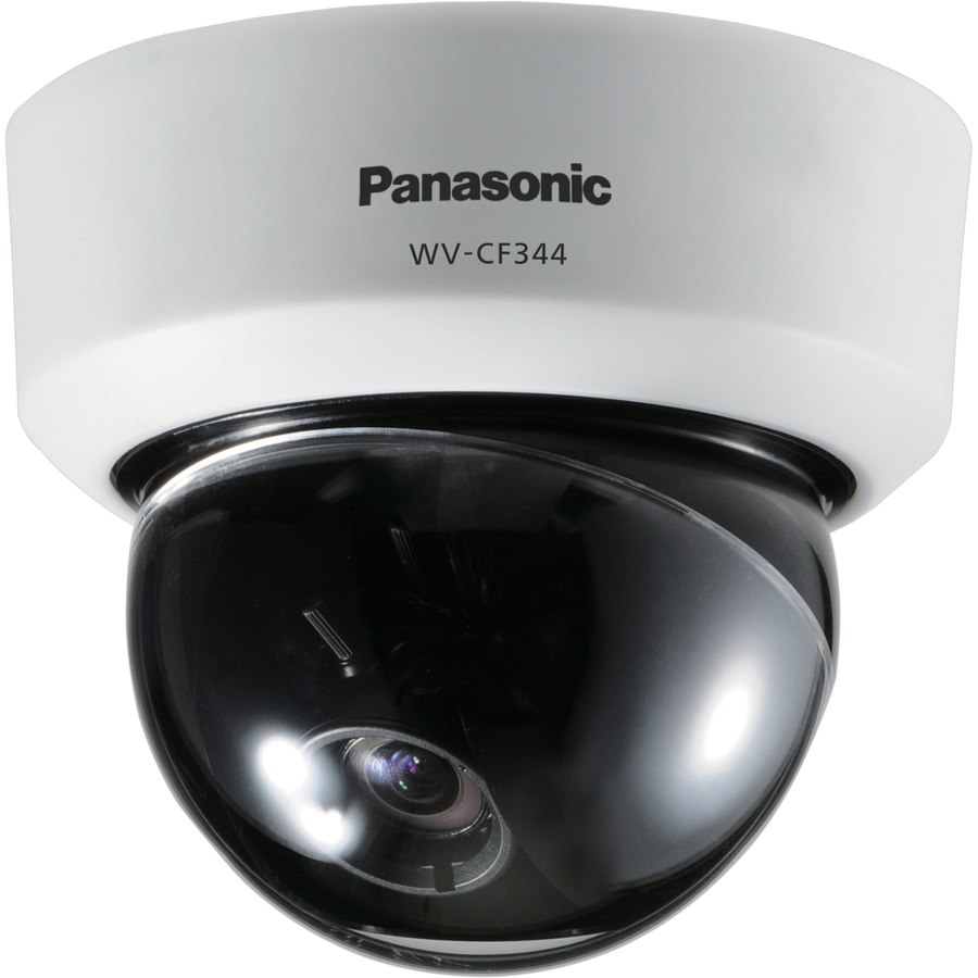 Panasonic WV-CF344 Surveillance Camera - Color, Monochrome - Dome - Sail White