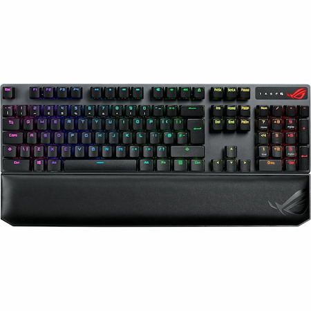 Asus ROG Strix Scope NX Wireless Deluxe Gaming Keyboard - Wired/Wireless Connectivity - USB 2.0 Interface - RGB LED