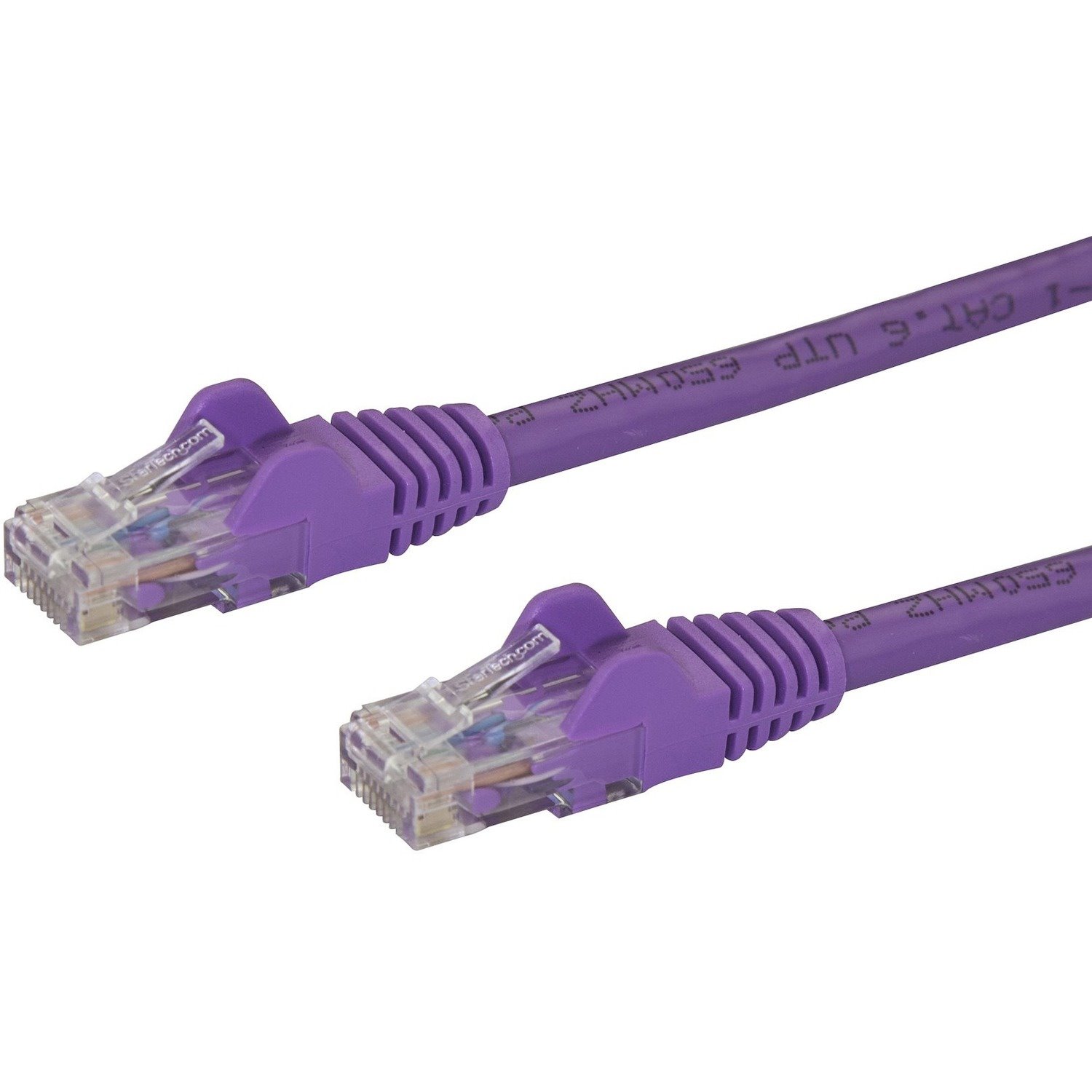 StarTech.com 100ft CAT6 Ethernet Cable - Purple Snagless Gigabit 100W PoE UTP 650MHz Category 6 Patch Cord UL Certified Wiring/TIA