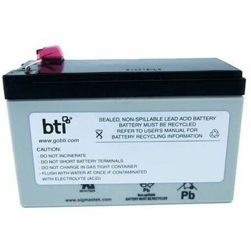 BTI RBC51-SLA51-BTI SEALED LEAD ACID BATTERY FOR APC - 2yr Warranty - AVR750U, AVR750UTAA, AVR900U, AVRX750U, BC600TU, BC800U, BCPERS450, BCPRO600, ECO1000LCD, ECO750UPS