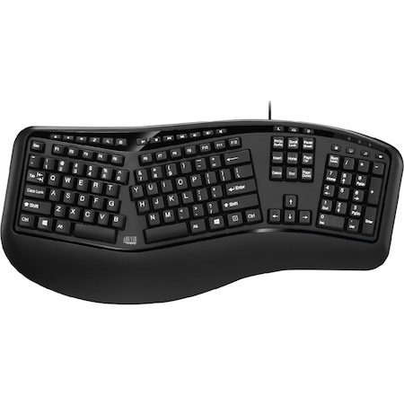 Adesso TruForm AKB-150UB Keyboard - Cable Connectivity - USB Interface - English (US)