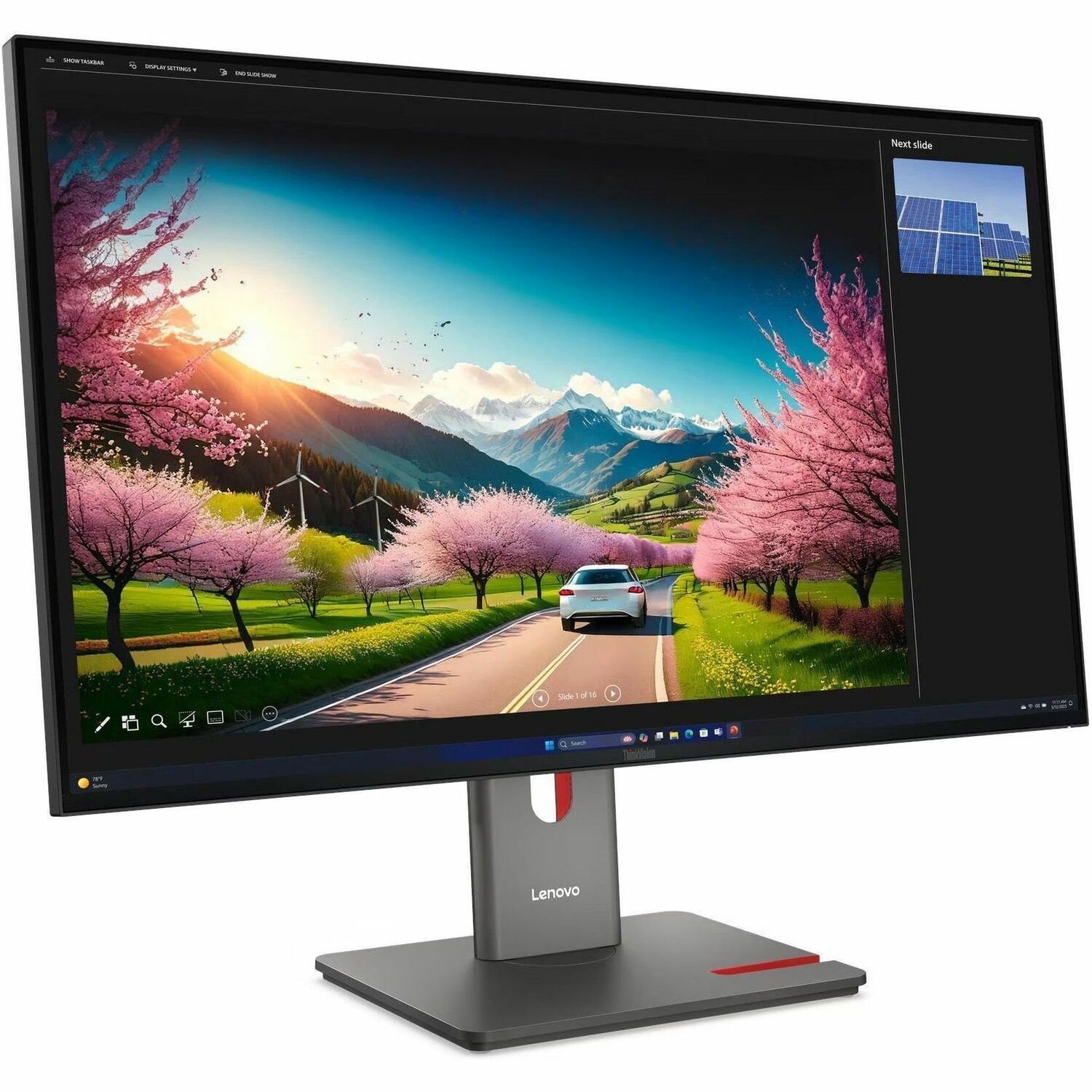 Lenovo P32ud-40 31.5" 4K Uhd (16:9), Hdmi, DP, Usb-C, Pivot,Tilt, H/Adj, Tiny Sup, 3YR
