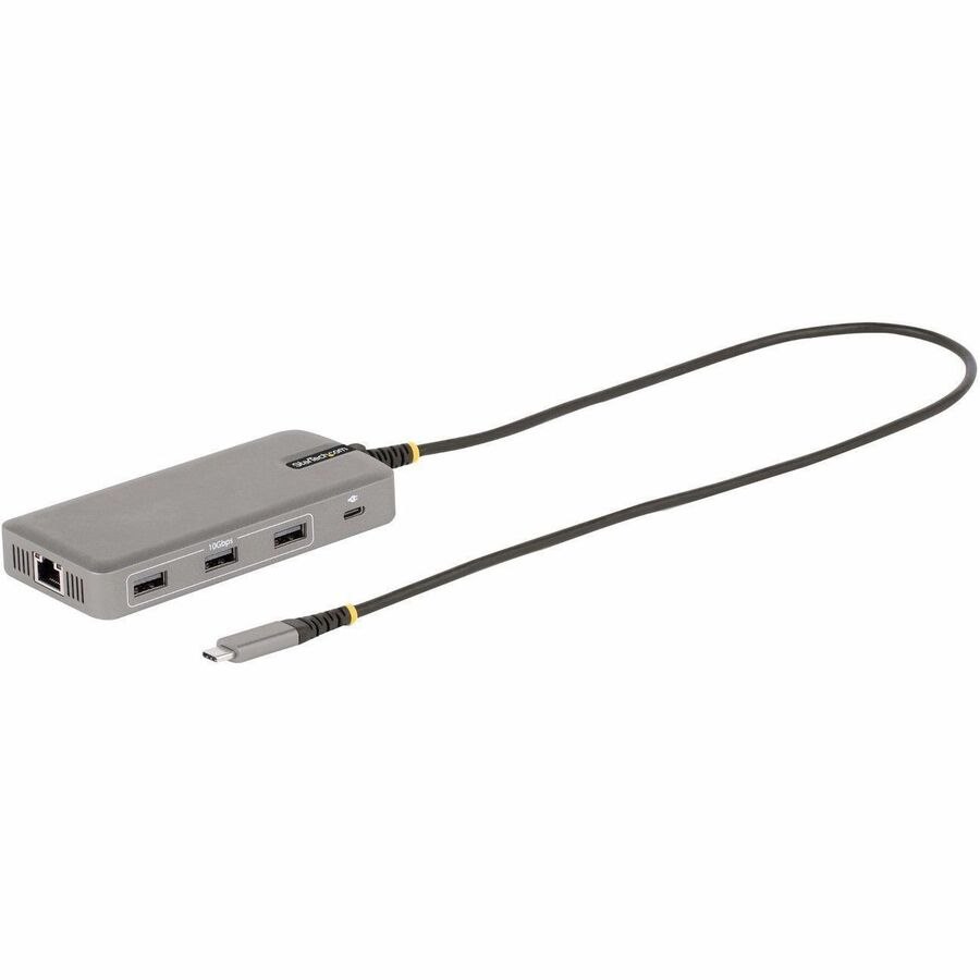StarTech.com USB-C Triple-Monitor Multiport Adapter, HDMI & DisplayPort, 3x 10Gbps USB Hub, PD Pass-Through, GbE, Travel Docking Station